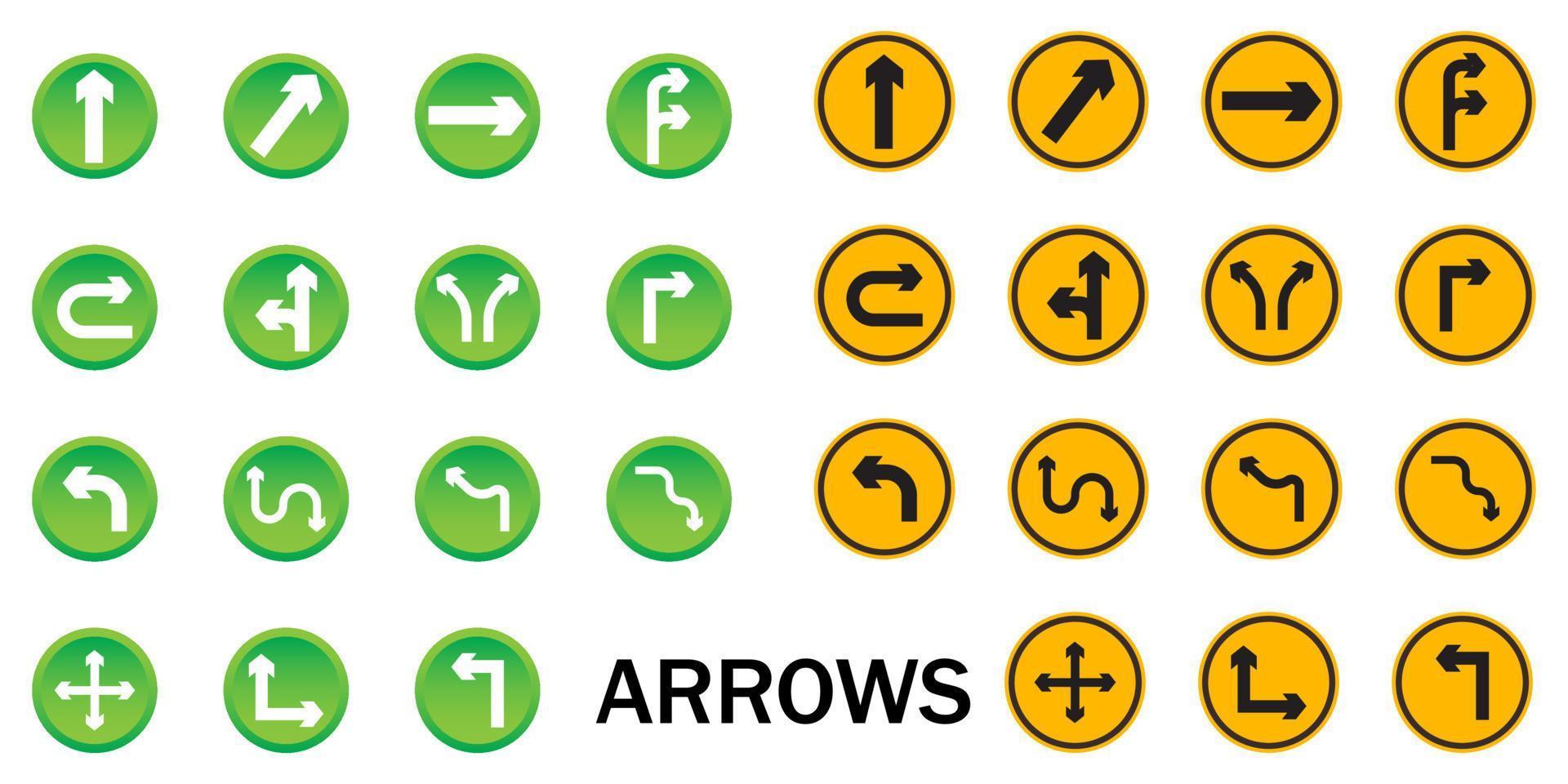 flèches signe bouton symbole vecteur