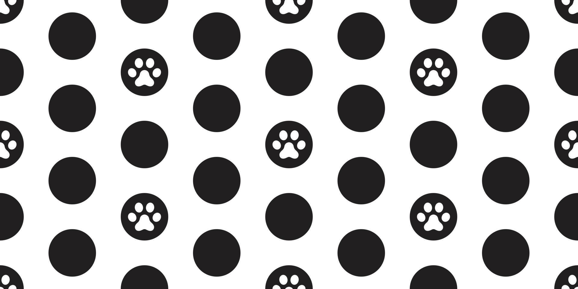 chien patte sans couture modèle vecteur chat patte polka point dessin animé fond d'écran tuile Contexte illustration