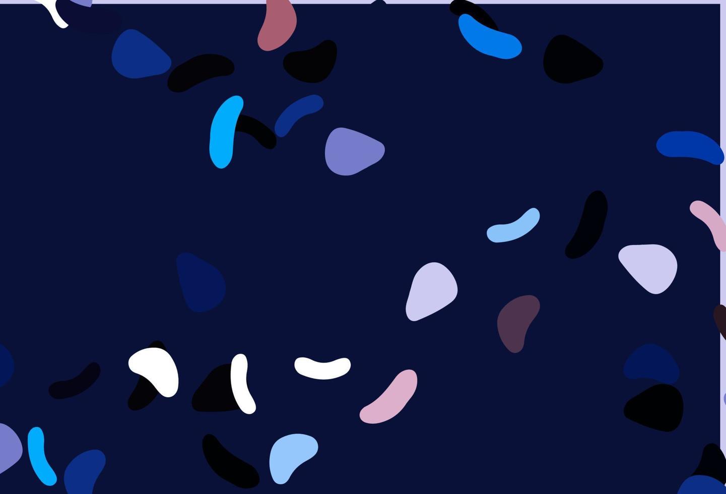 motif vectoriel rose clair, bleu avec des formes chaotiques.