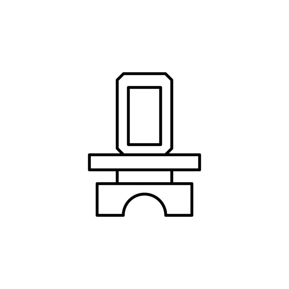 funérailles, autel vecteur icône illustration