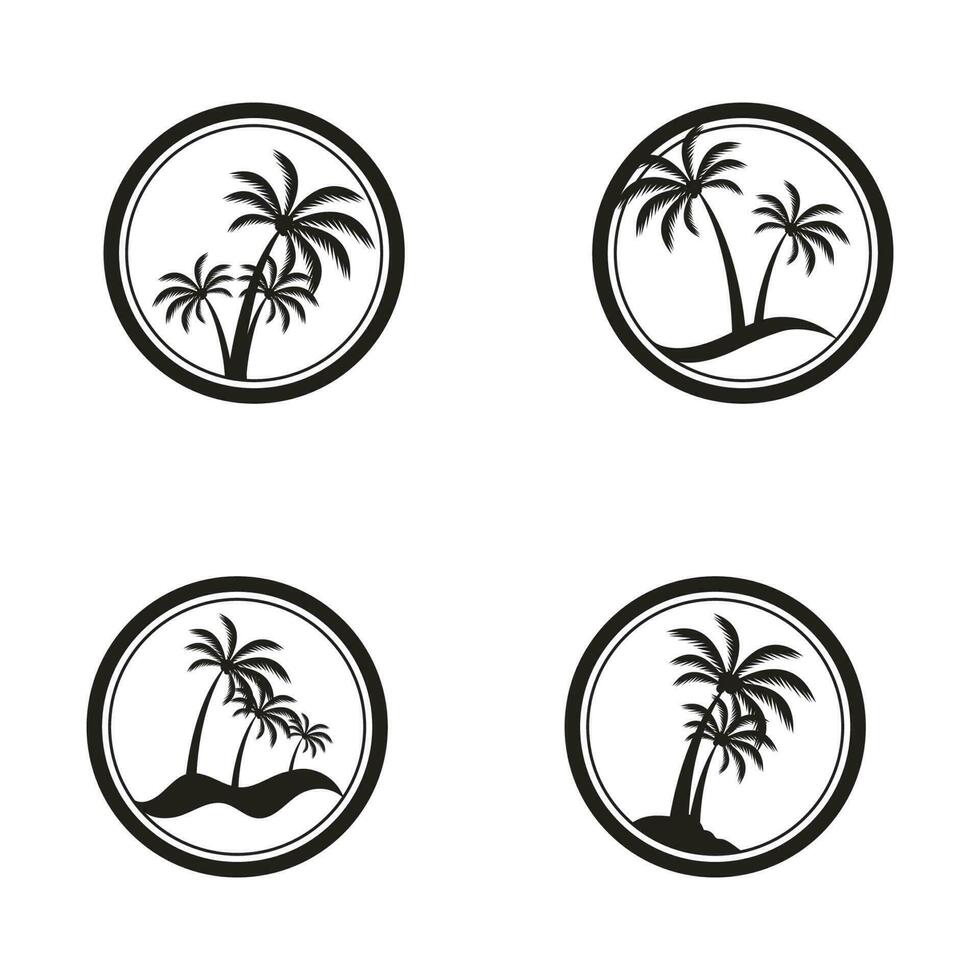 tropical île illustration conception modèle vecteur