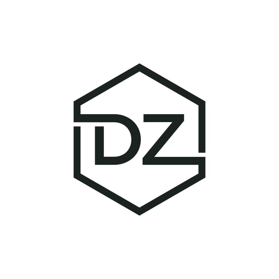dz logo vecteur conception illustration