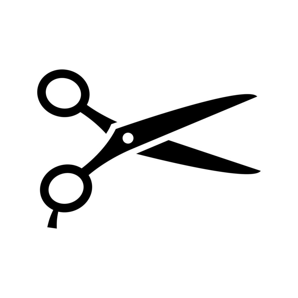 les ciseaux vecteur icône. coiffeur illustration signe. Couper symbole. coiffeur logo.