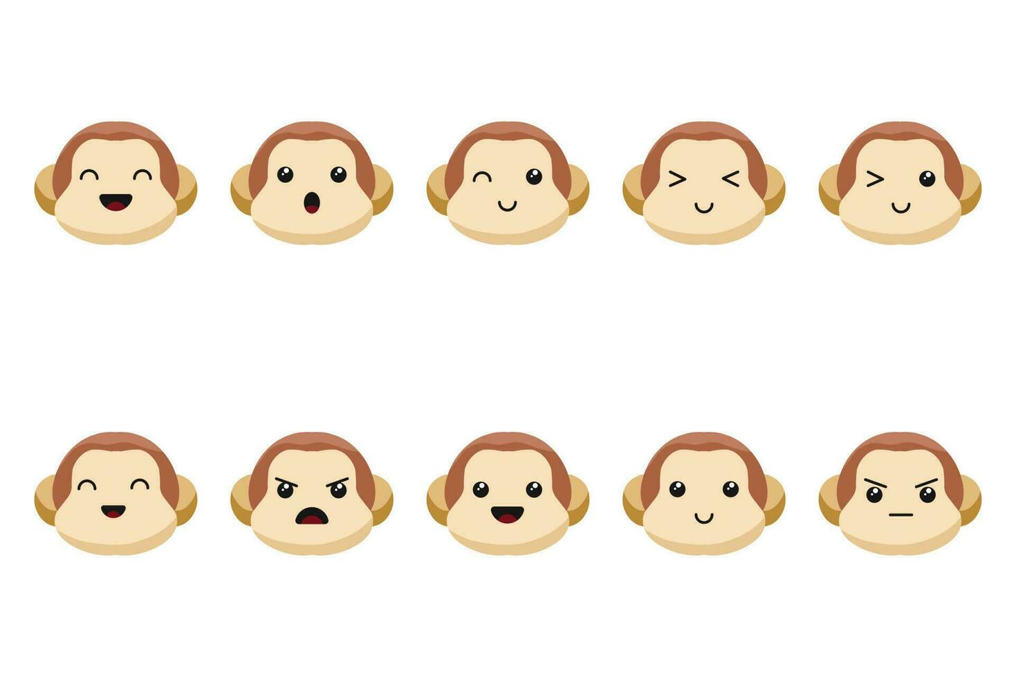 mignonne kawaii icône illustration personnage dessin animé vecteur visage conception Contexte nourriture Japonais élément sucré emoji graphique émoticône