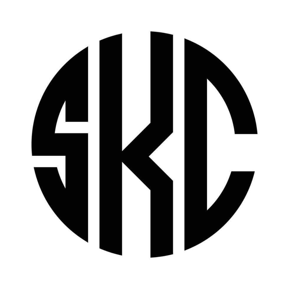 logo lettre combinaisons s, k et c. 3 lettre combinaisons vecteur