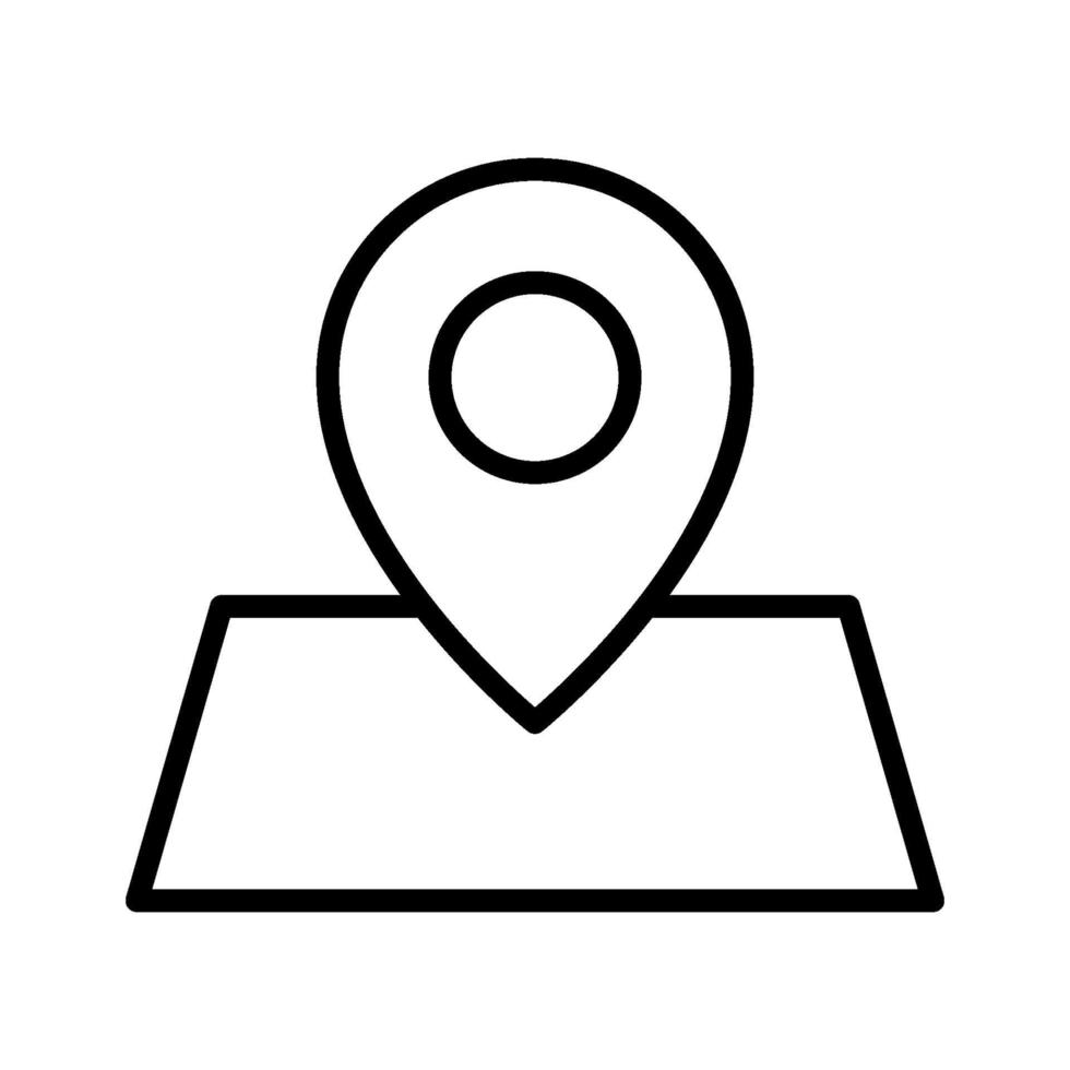 icône de localisation de la carte vecteur