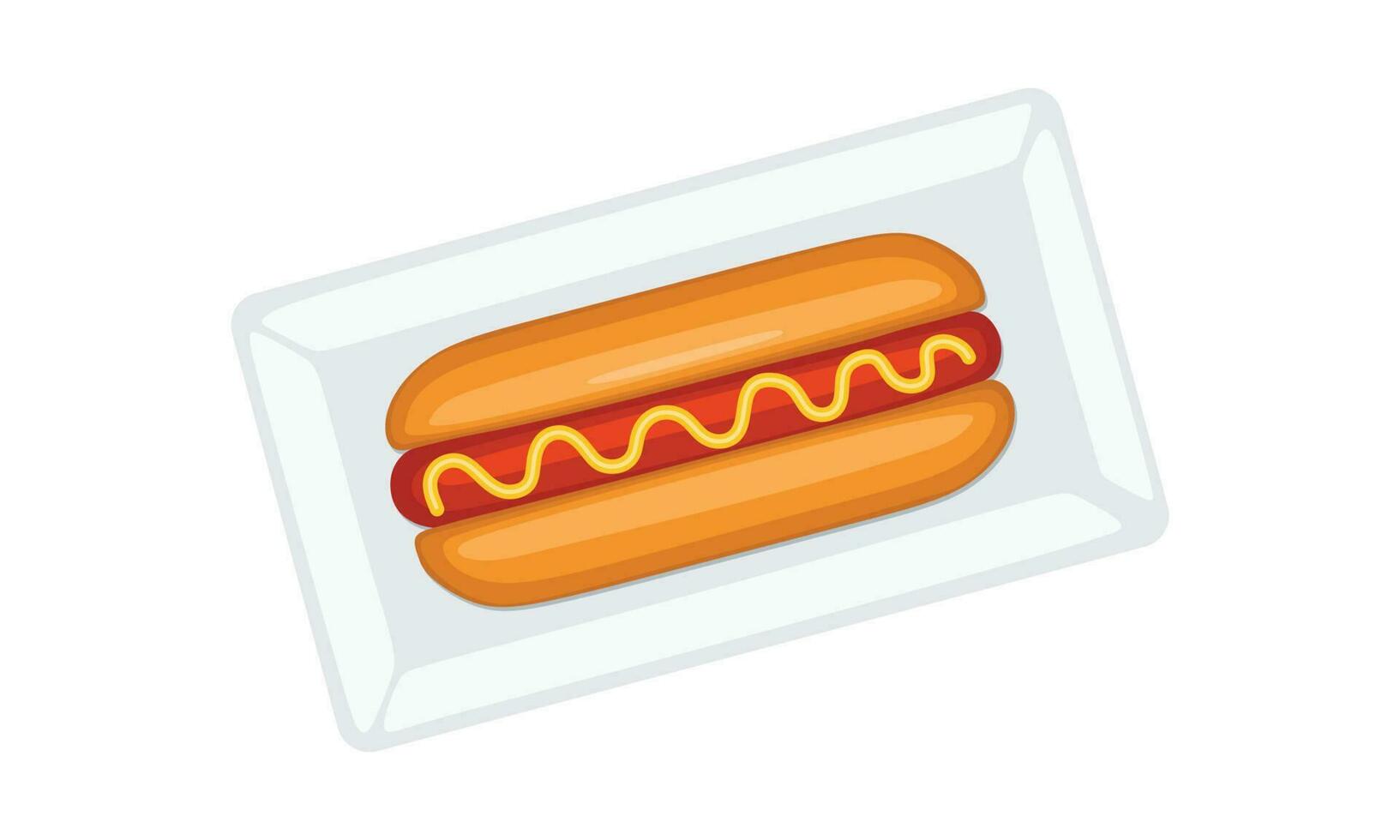 le Chili fromage Hot-dog avec du boeuf saucisse pour votre le déjeuner vecteur