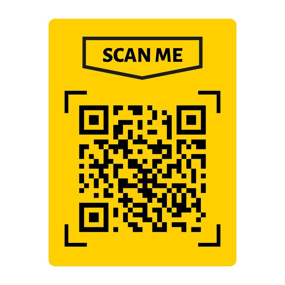 analyse moi qr code conception. qr code pour paiement, texte transfert avec analyse moi bouton. vecteur illustration