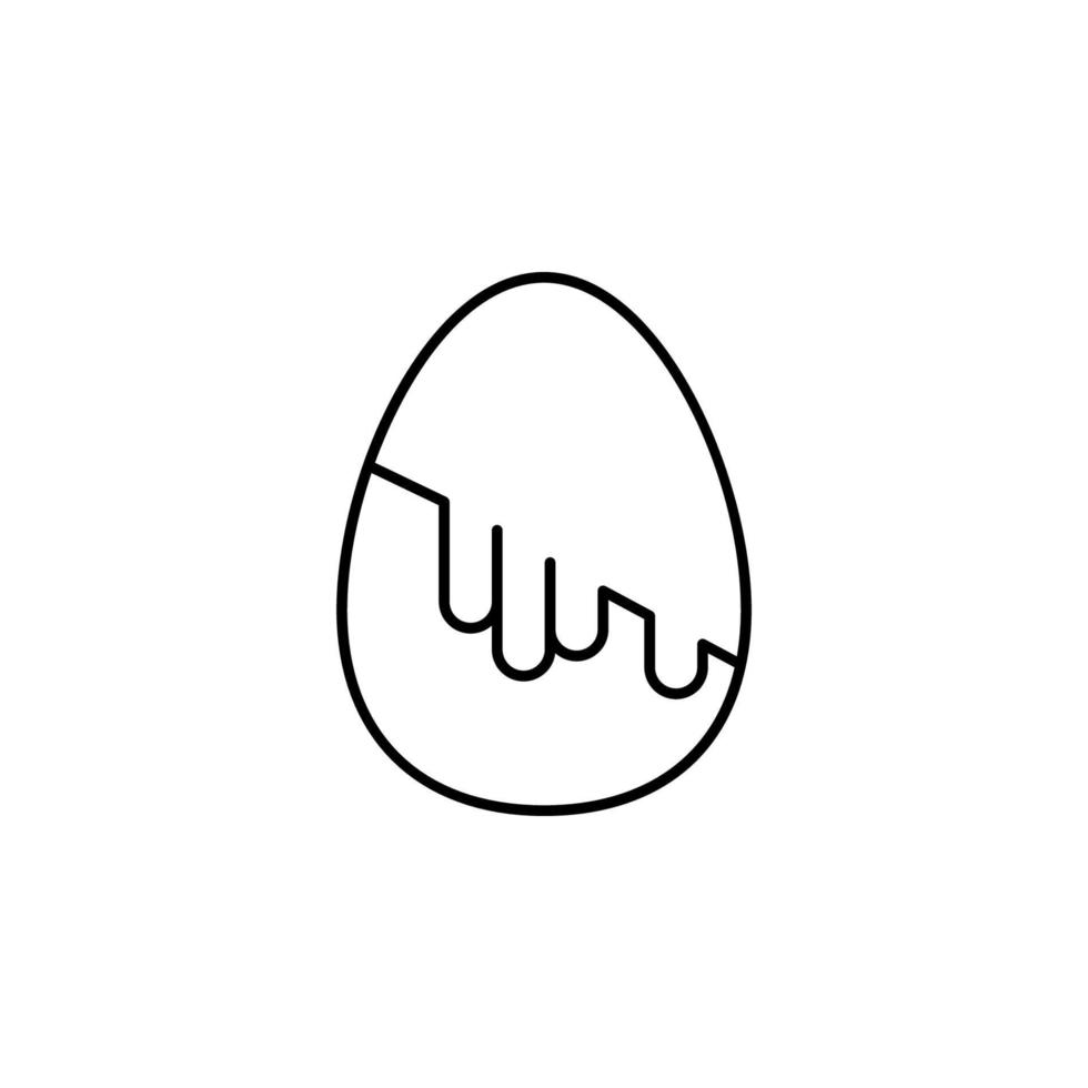 Pâques, œuf, décoration vecteur icône illustration