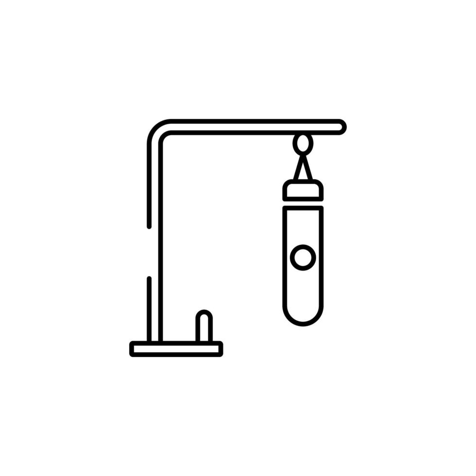 sac, coup de poing vecteur icône illustration