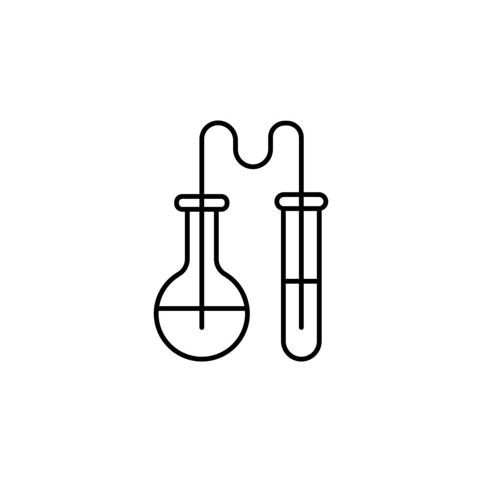 les attributs pour chimie classe vecteur icône illustration