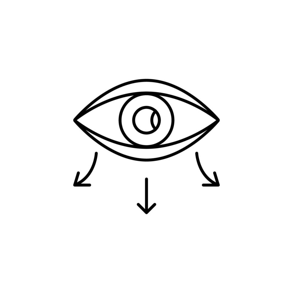 œil, Plastique chirurgie vecteur icône illustration