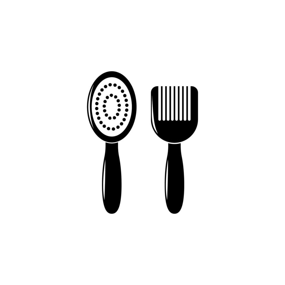 cheveux brosse vecteur icône illustration