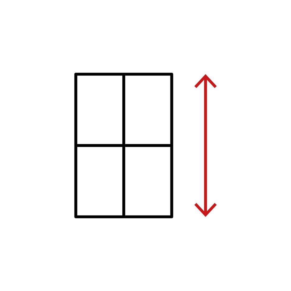 Taille page vecteur icône illustration