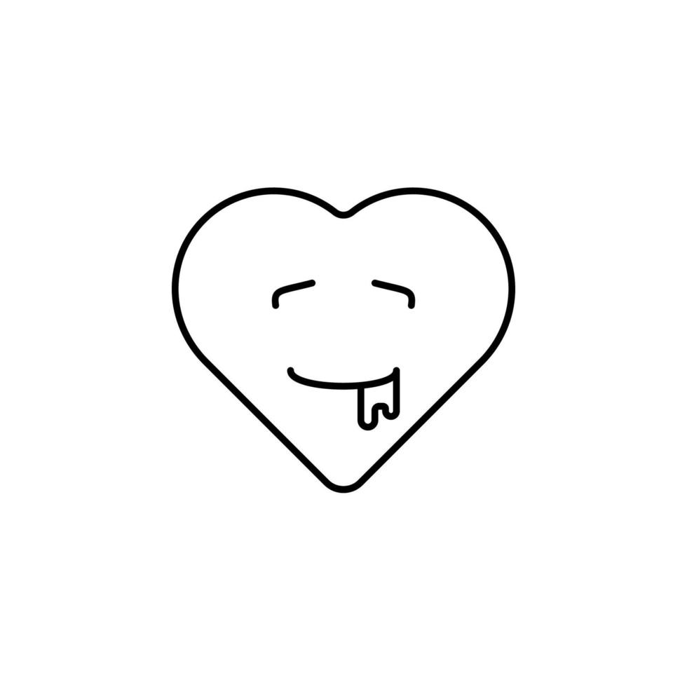 bave emoji vecteur icône illustration