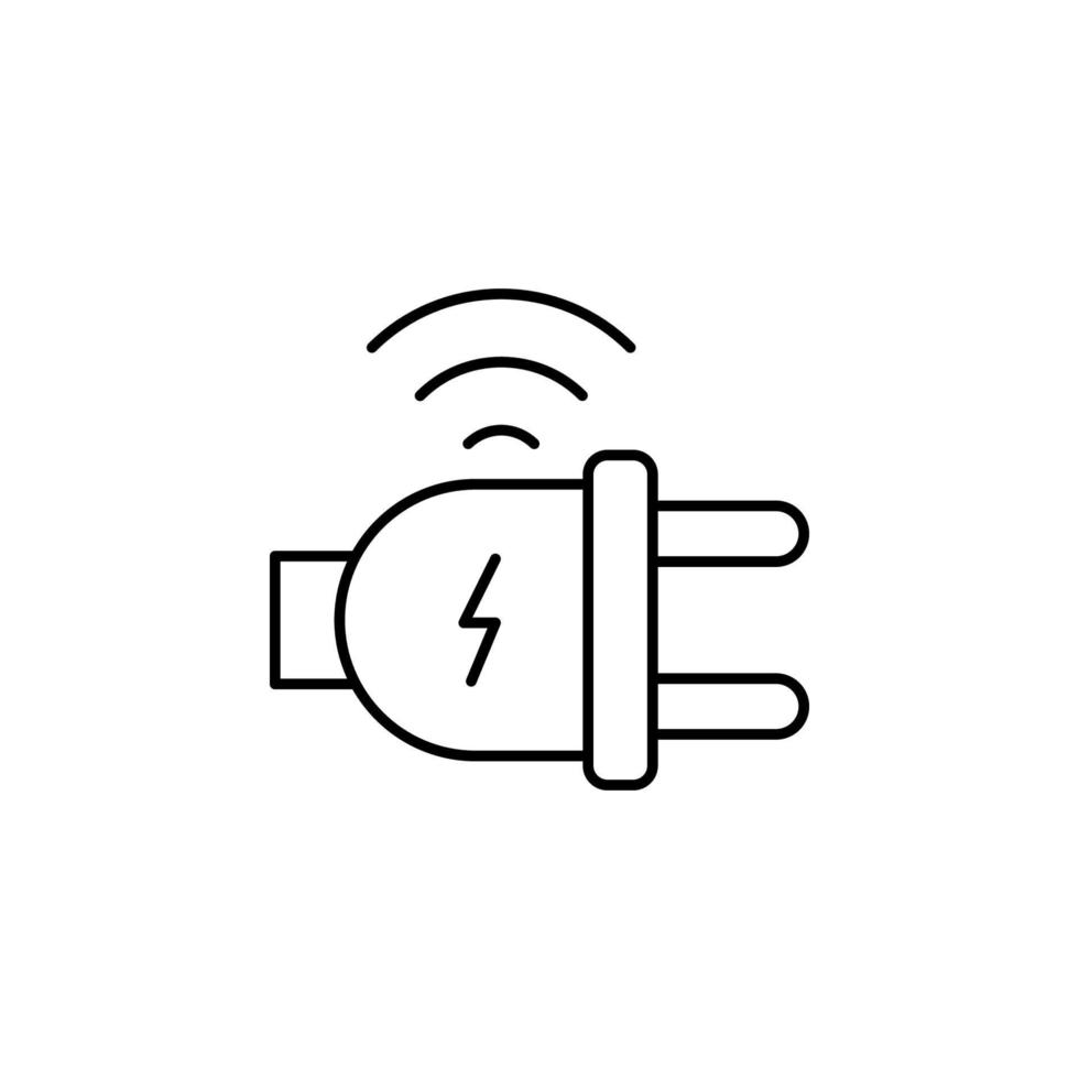 électrique prise de courant Wifi, l'Internet vecteur icône illustration