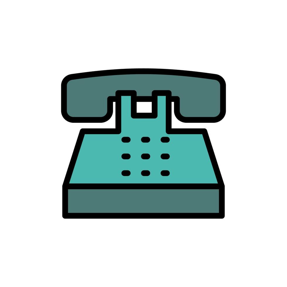 téléphone, ligne fixe vecteur icône illustration