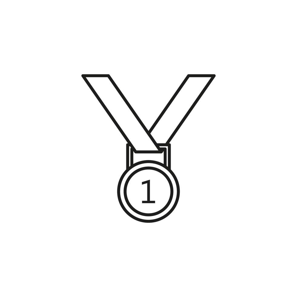 médaille vecteur icône illustration