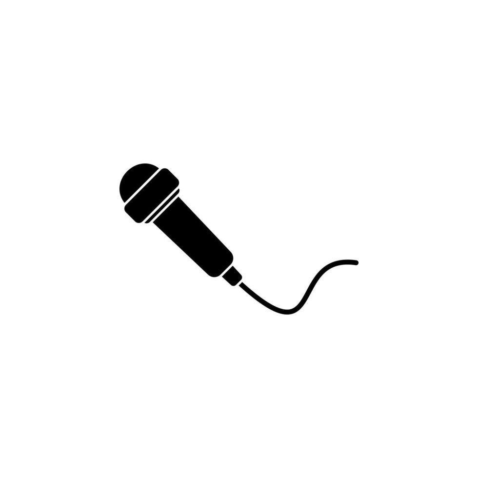 chanteur microphone vecteur icône illustration