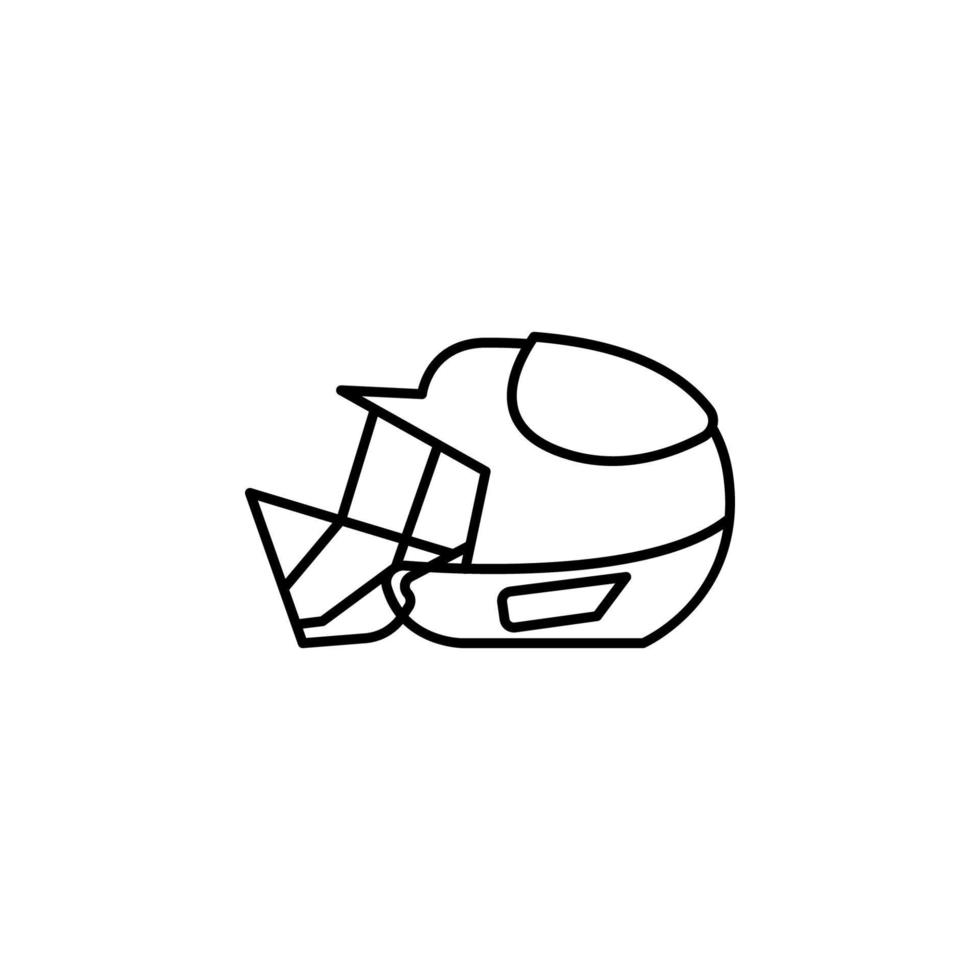 base-ball, casque vecteur icône illustration