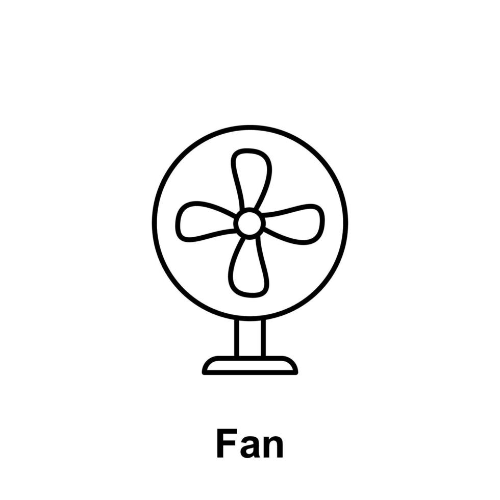 illustration d'icône de vecteur de ventilateur