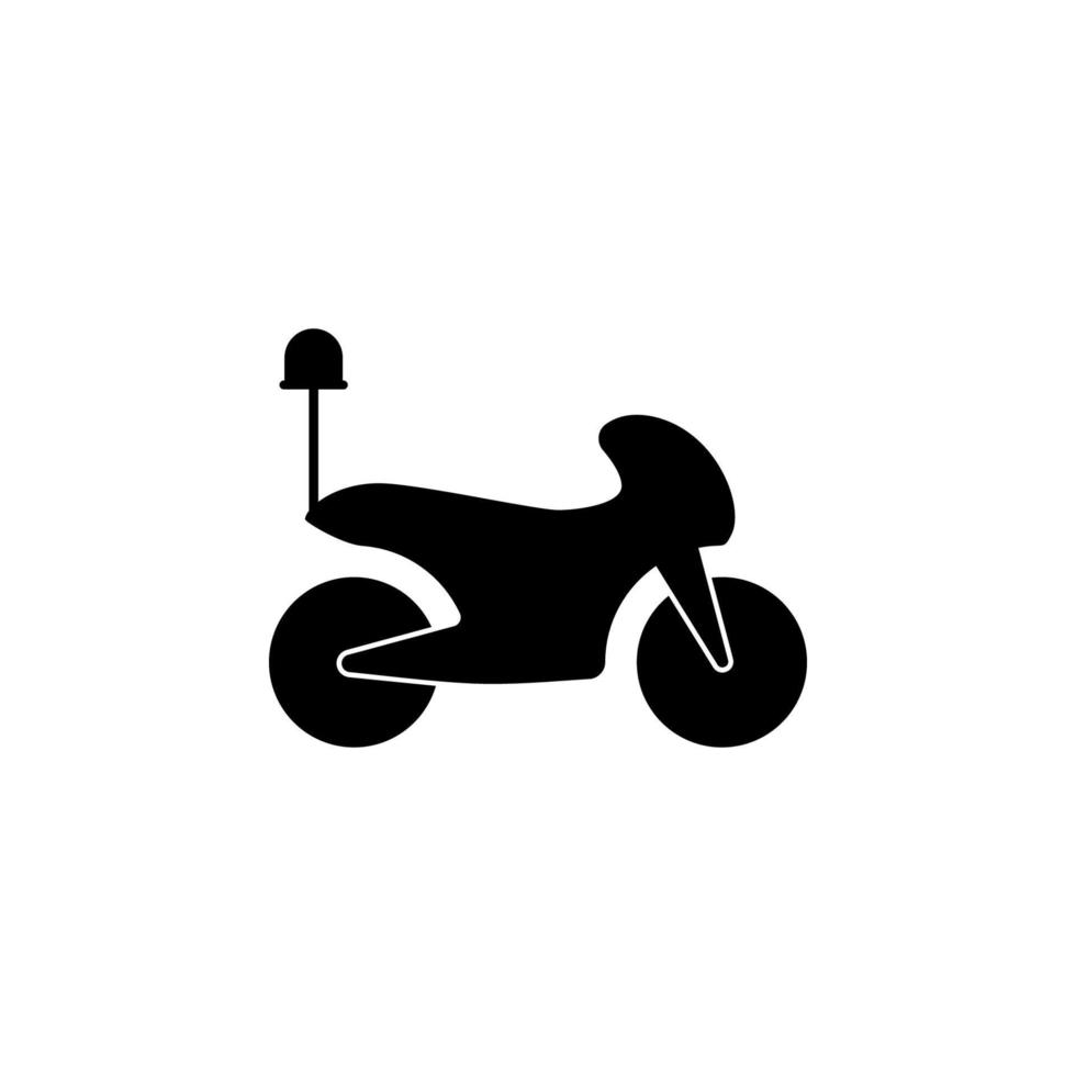 moto police vecteur icône illustration