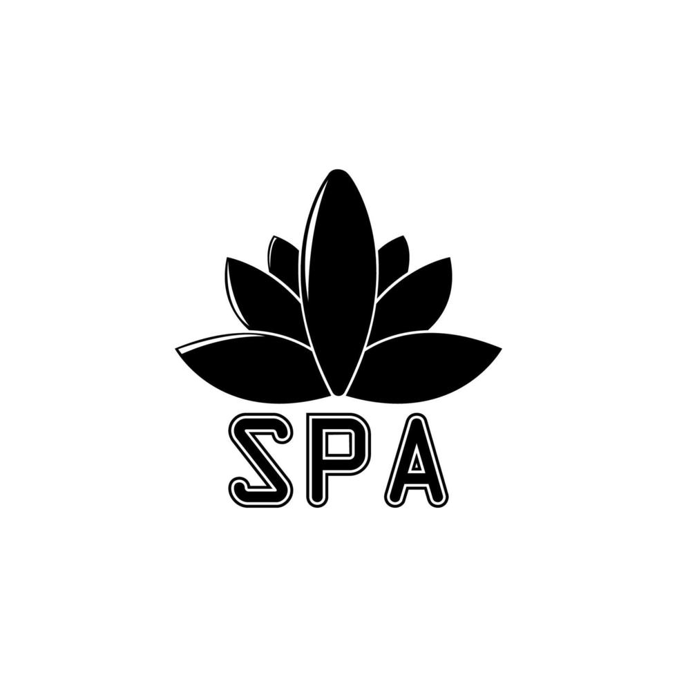 spa salon logo vecteur icône illustration