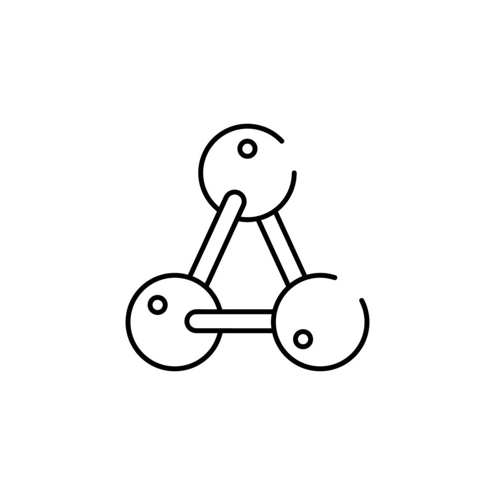 molécules vecteur icône illustration