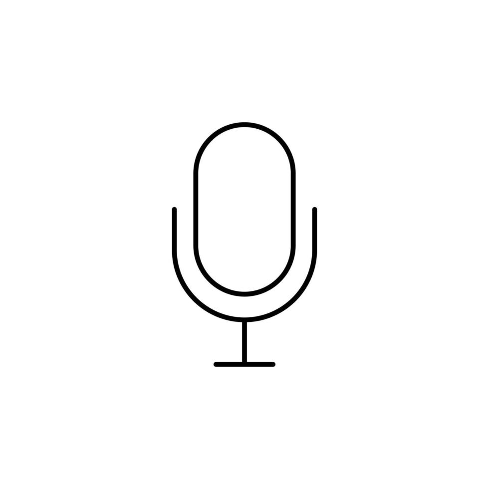 illustration d'icône de vecteur de microphone