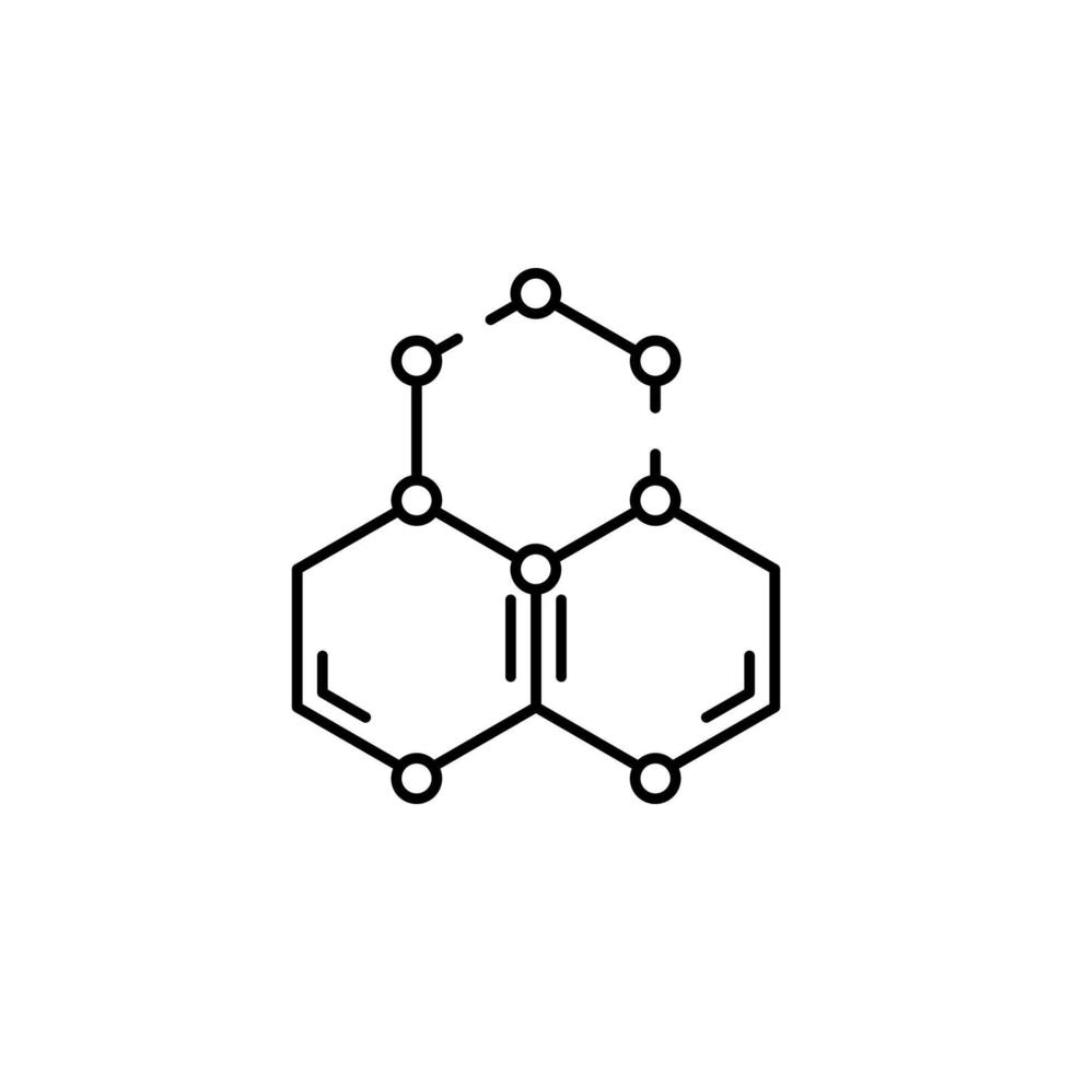 molécules vecteur icône illustration