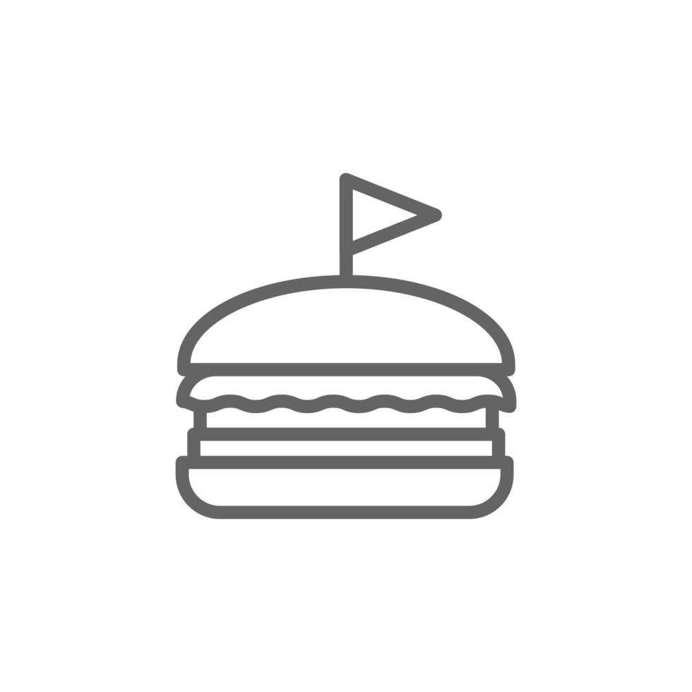 Burger, Etats-Unis vecteur icône illustration