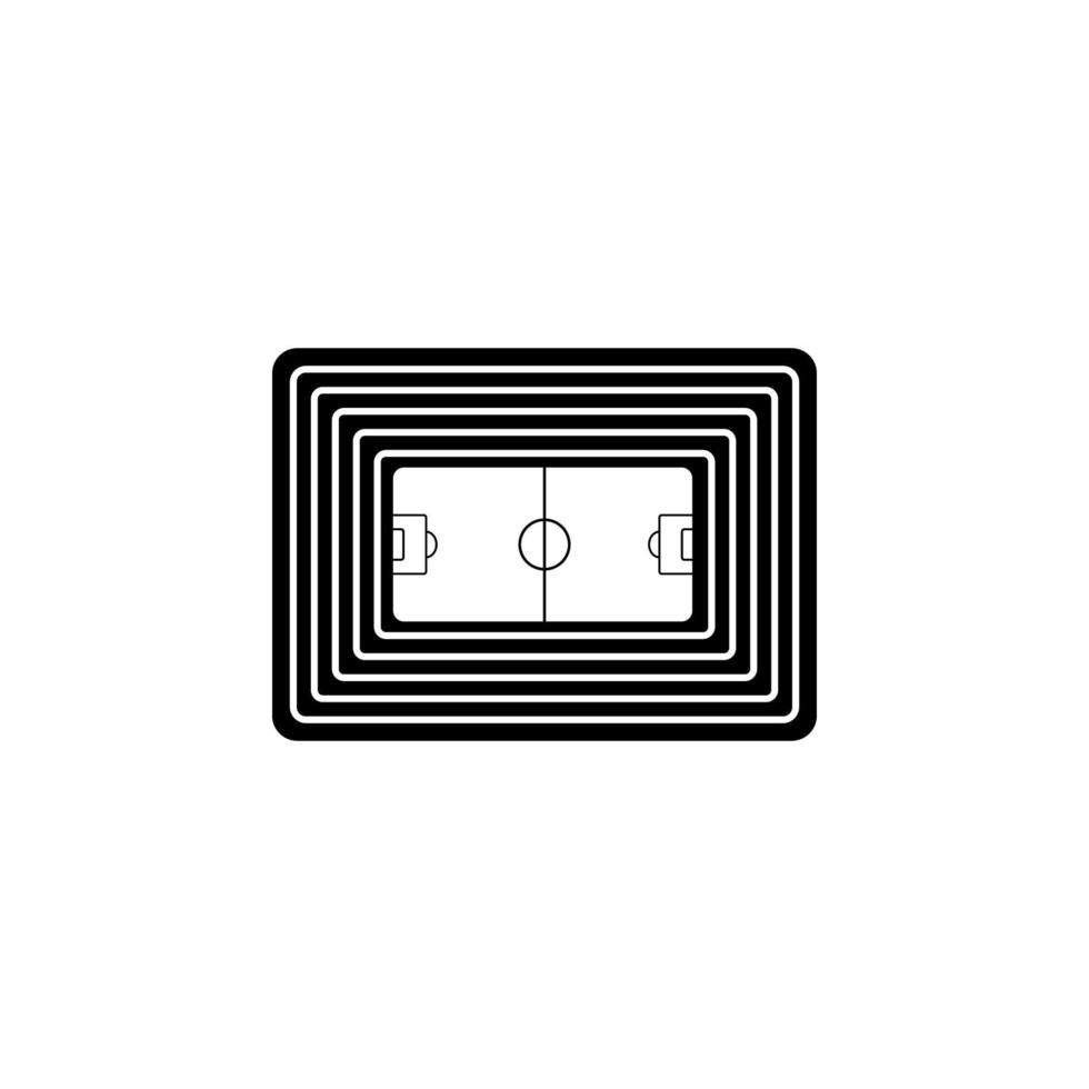 Football stade vecteur icône illustration