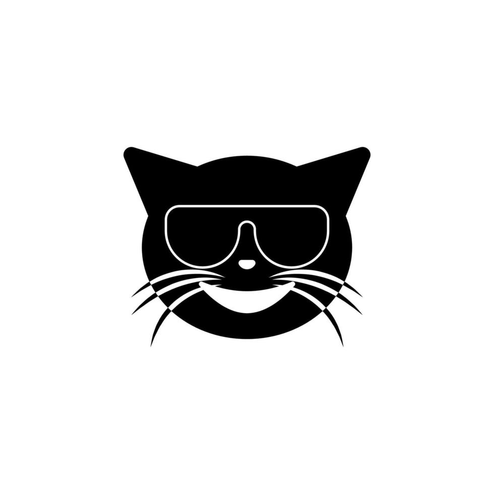 des lunettes de soleil chat vecteur icône illustration