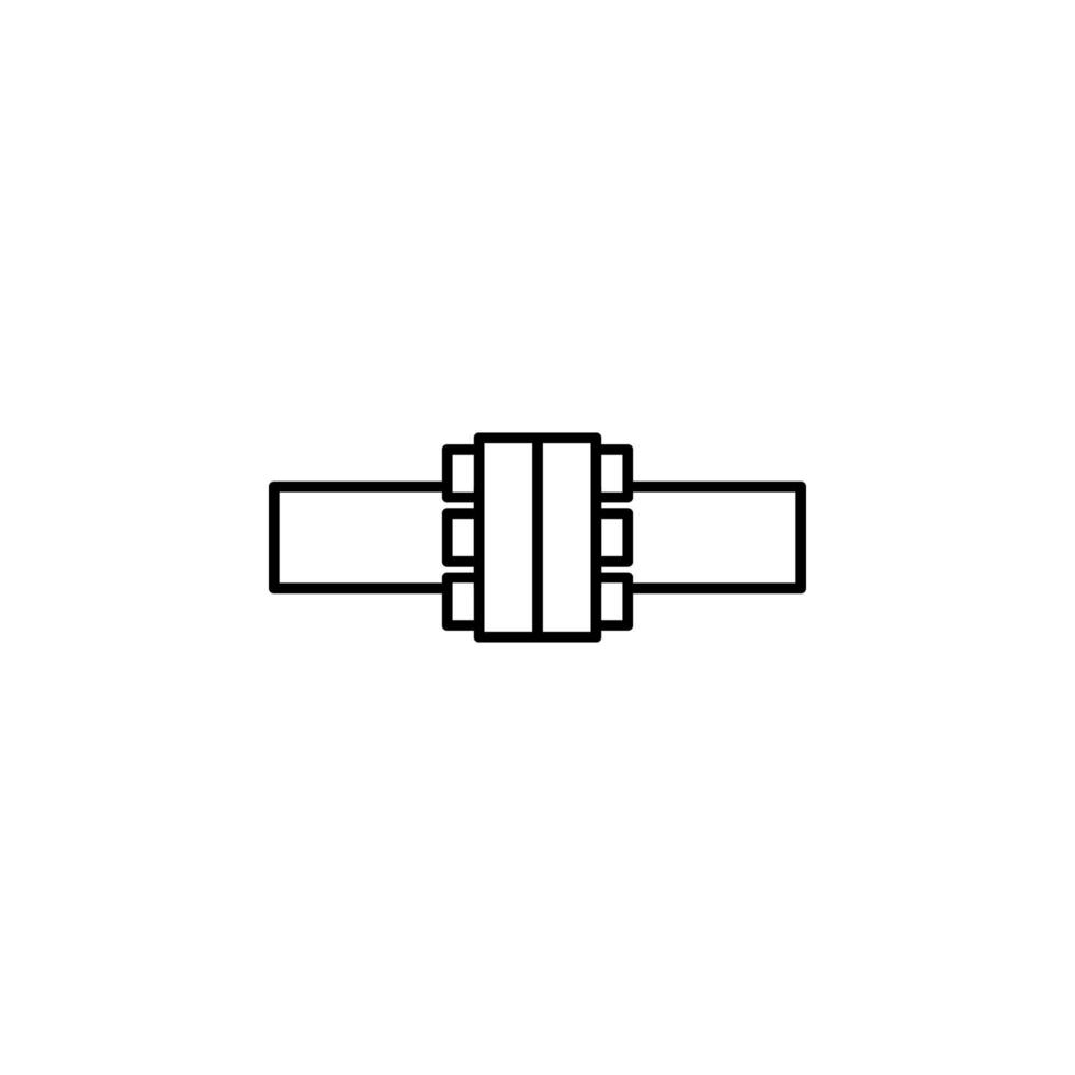 connecté tuyaux vecteur icône illustration