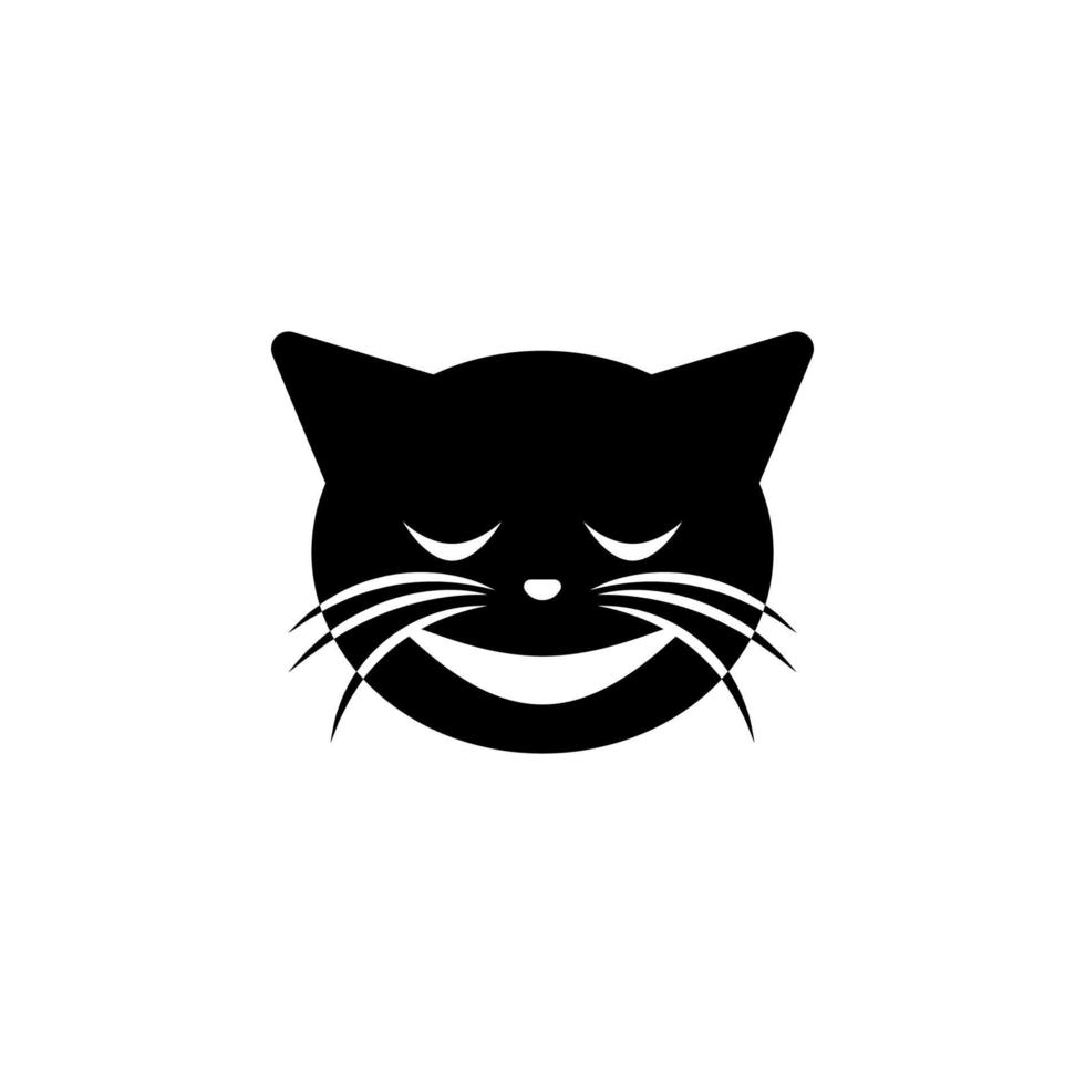 soulagé chat vecteur icône illustration