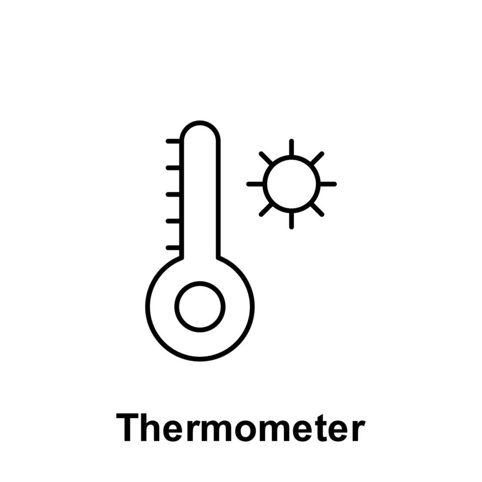 thermomètre vecteur icône illustration