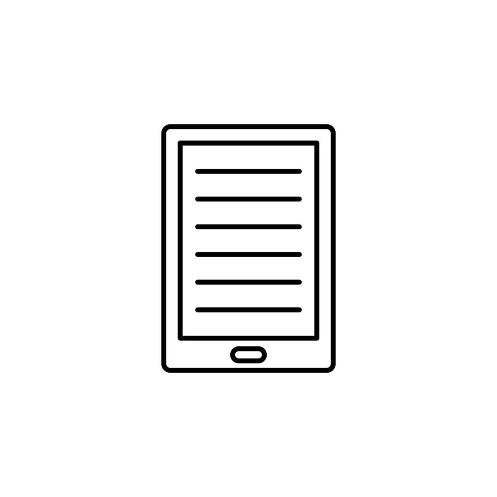 le tablette vecteur icône illustration