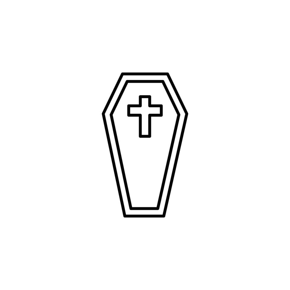 funérailles, cercueil vecteur icône illustration