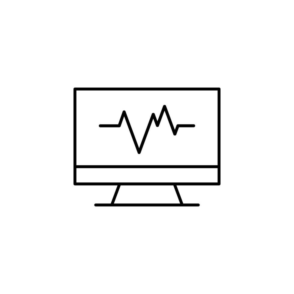 cardiogramme vecteur icône illustration