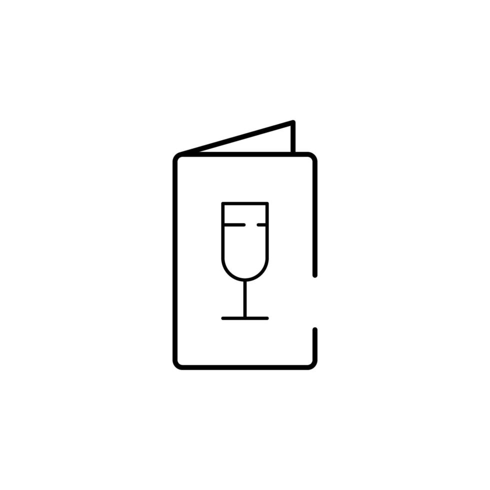 du vin liste vecteur icône illustration