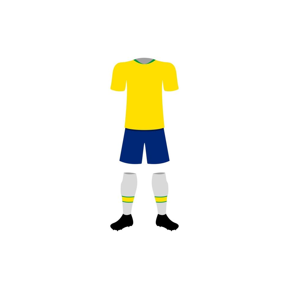 brasil nationale Football forme vecteur icône illustration