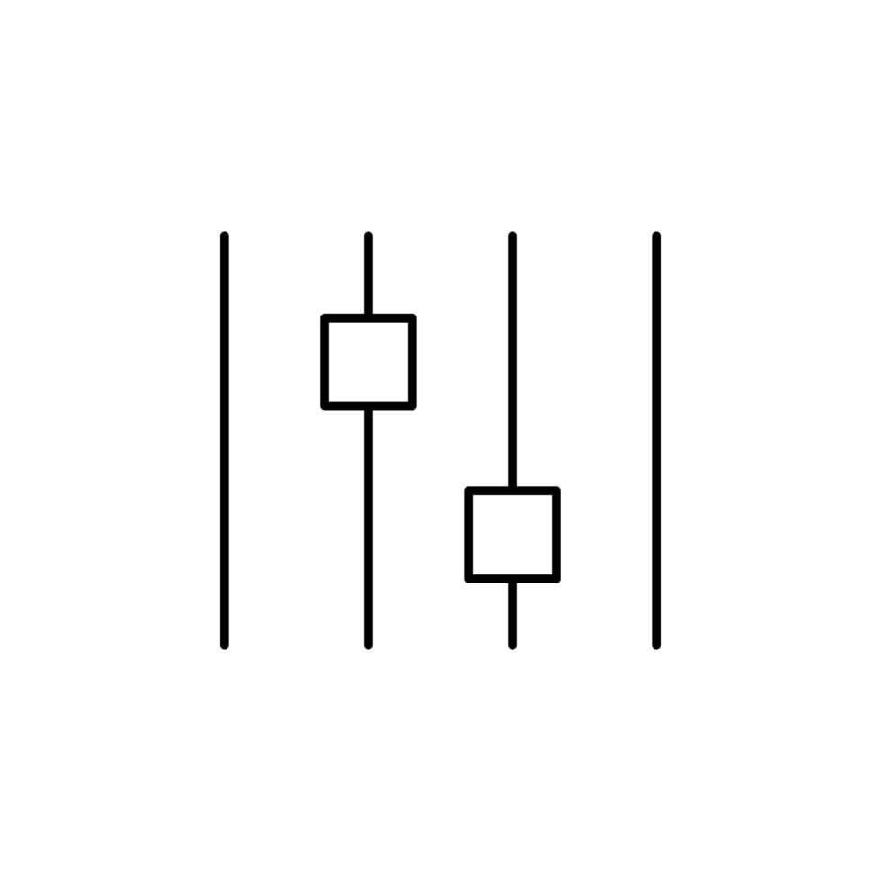 réglages vecteur icône illustration