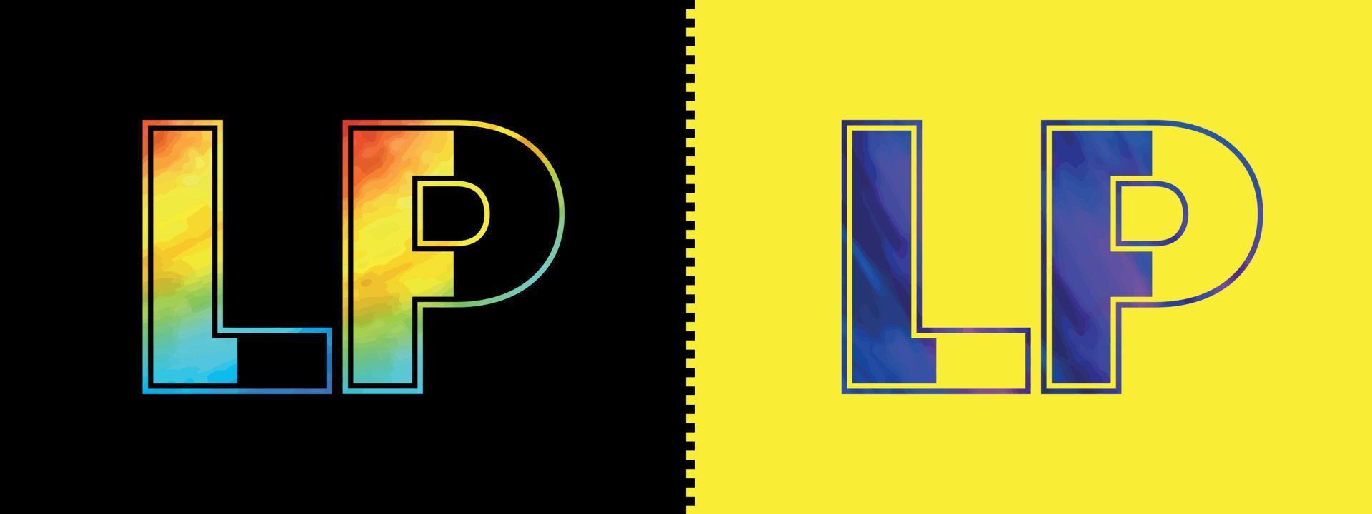 unique lp lettre logo icône vecteur modèle. prime élégant alphabet logo conception pour entreprise affaires