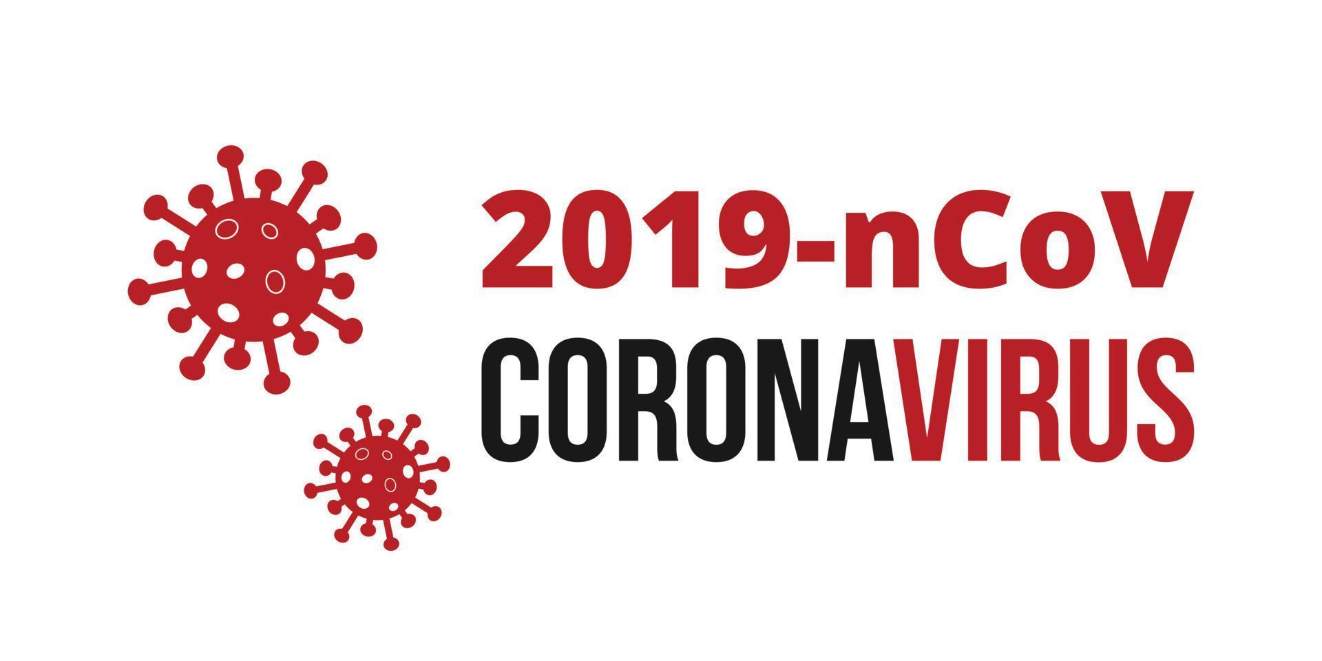 2019 ncov coronavirus sur blanc arrière-plans. roman coronavirus convoitise 19 ncov - vecteur