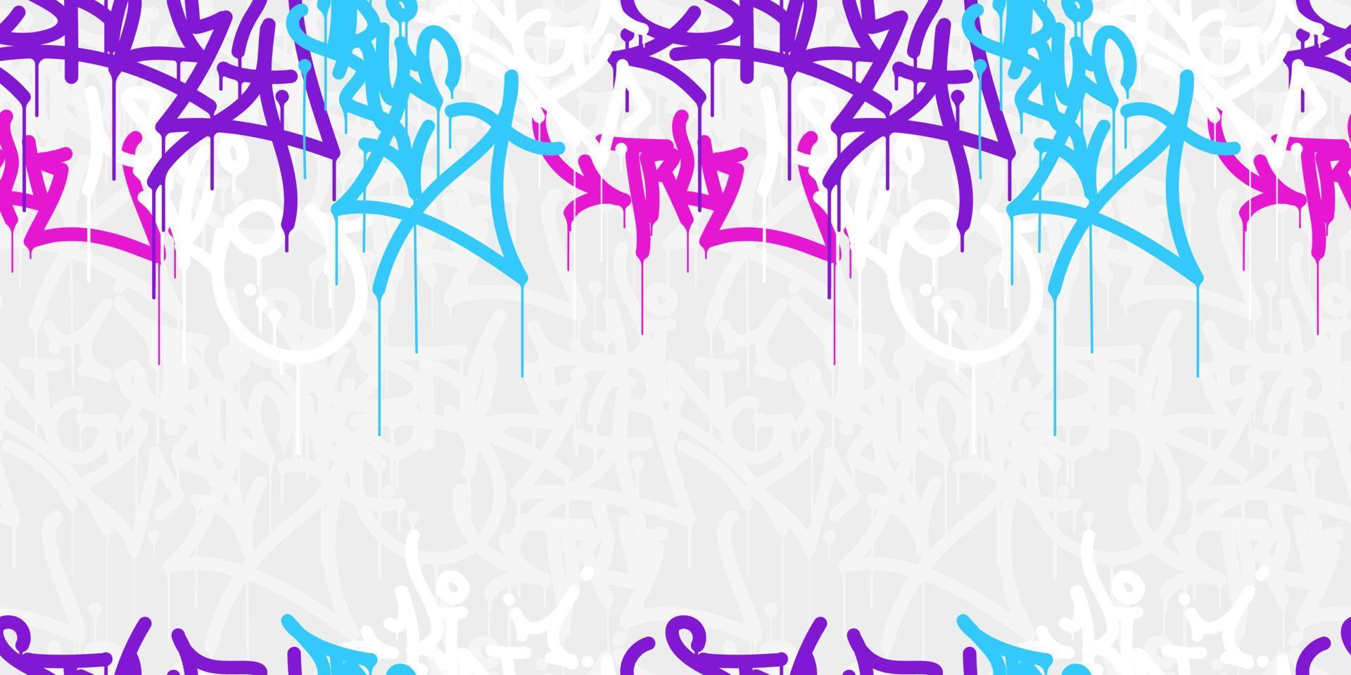 graffiti Contexte avec marqueur des lettres, brillant coloré caractères Mots clés vecteur