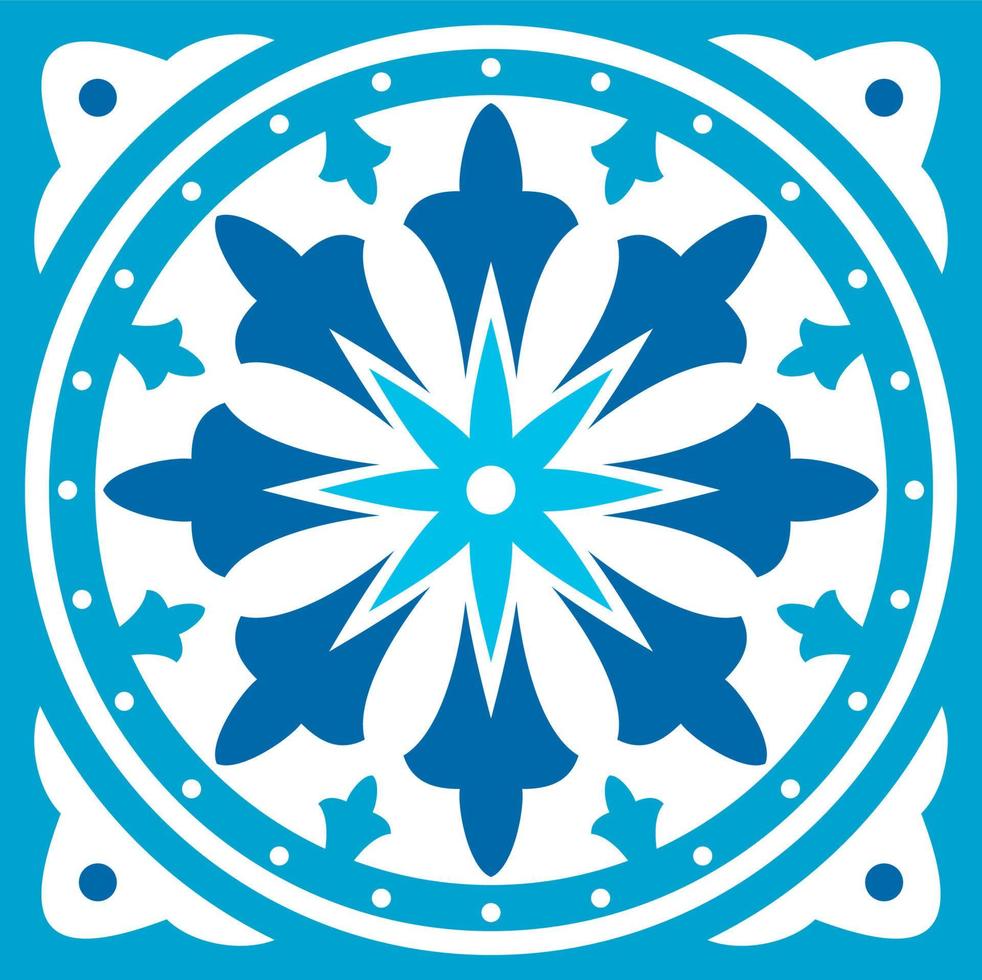 marocain azulejo tuile modèle, majolique, talavera vecteur