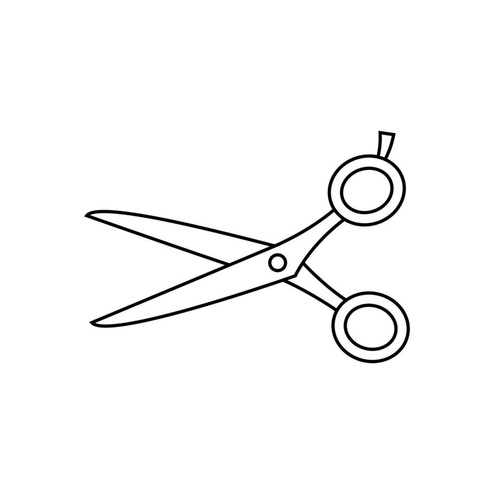 les ciseaux vecteur icône. coiffeur illustration signe. Couper symbole. coiffeur logo.