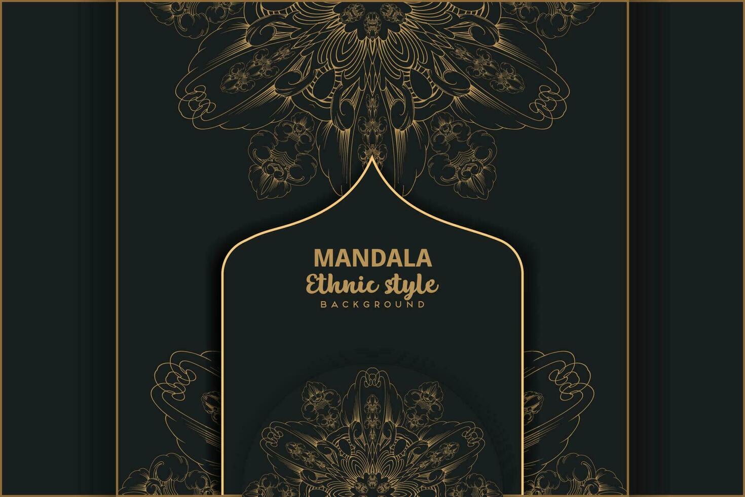 ornemental luxe mandala Contexte avec arabe islamique est modèle style prime vecteur, mandala modèle pour décoration faire-part, cartes, mariages, logos, couvertures, dépliants, dépliants, bannière vecteur