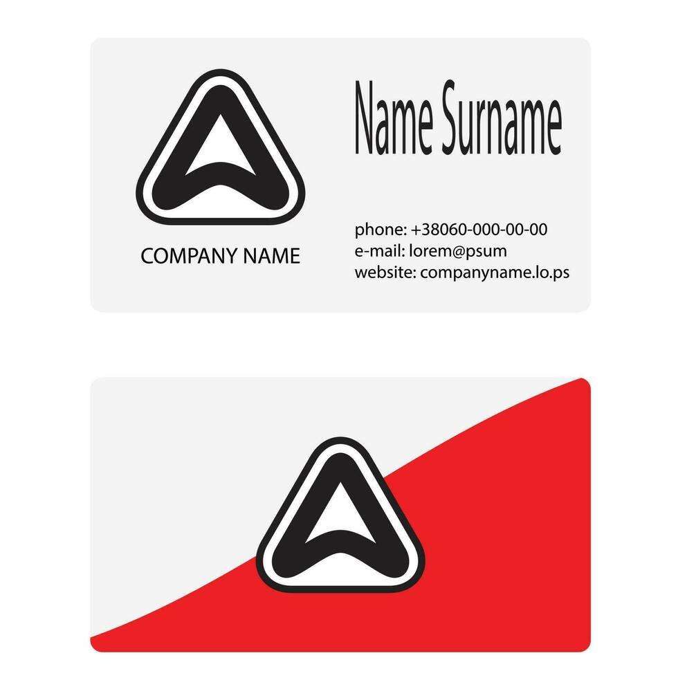 affaires carte logo lettre une vecteur