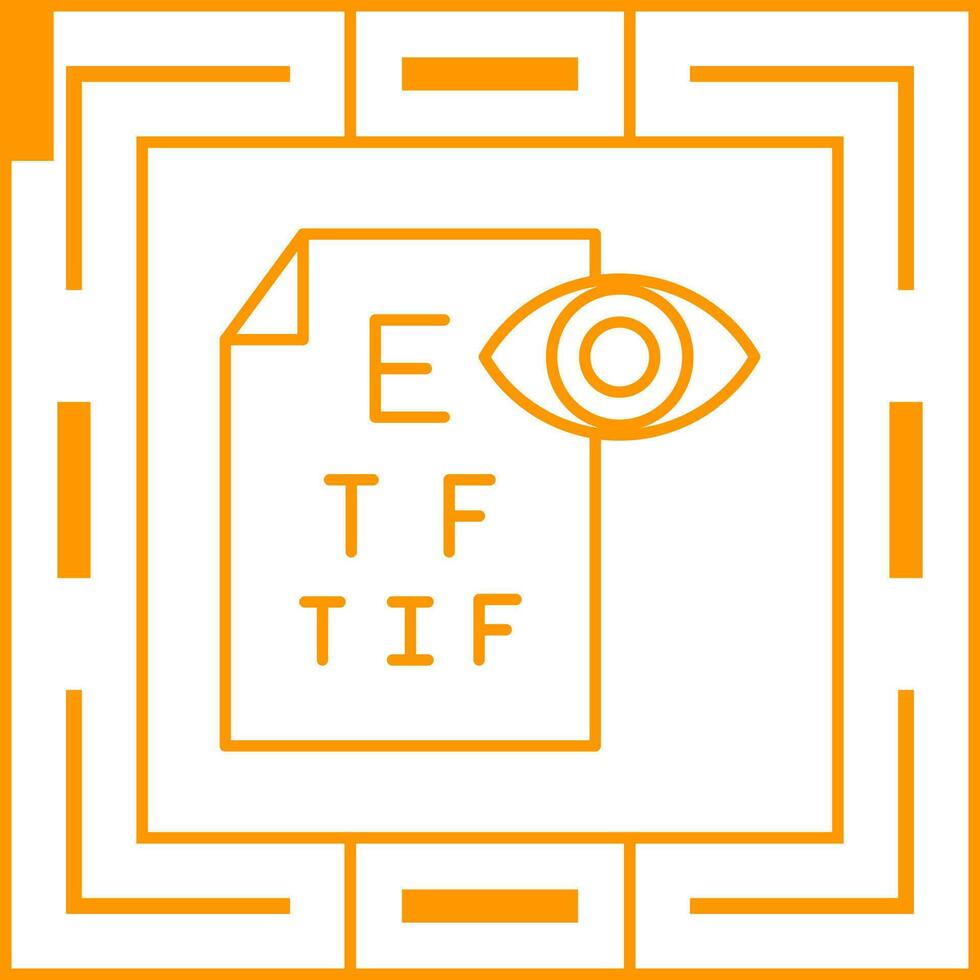 icône de vecteur de test oculaire